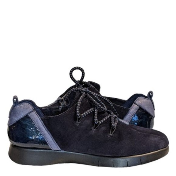 SAYDO WMNs Made In Portugal Suede & Textile Lace Up Shoes New in Box Size 7.5 US - Picture 6 of 10